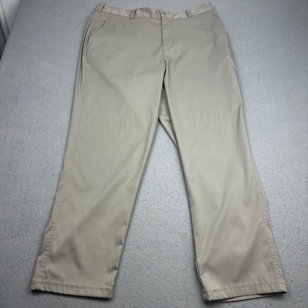Nike Golf Dri-Fit Pants Men's 36X28 Khaki Stretch Polyester Performance Training
